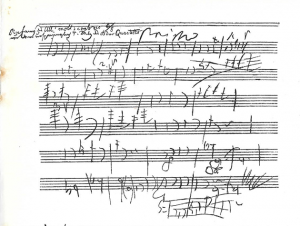 Handschrift van Ludwig van Beethoven