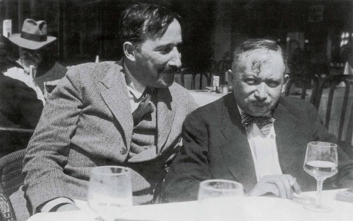 Stefan Zweig en Joseph Roth samen in Oostende, zomer 1936